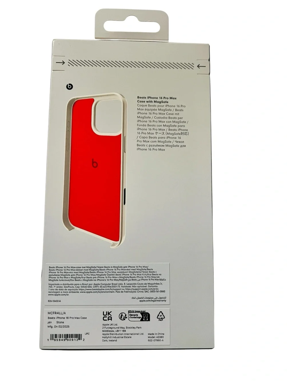 NIB Beats iPhone 16 Pro Max Case with MagSafe in Stone